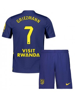 Billige Atletico Madrid Antoine Griezmann #7 Bortedraktsett Barn 2025-26 Kortermet (+ Korte bukser)